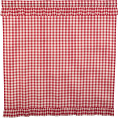 Annie Buffalo Red Check Ruffled Shower Curtain