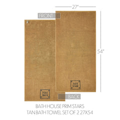 Bath House Embroidered Bath Towel Set of 2