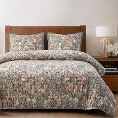 Carmen Washable Linen Blend Comforter/ Duvet Cover Set