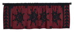 Black Feathered Star Valance