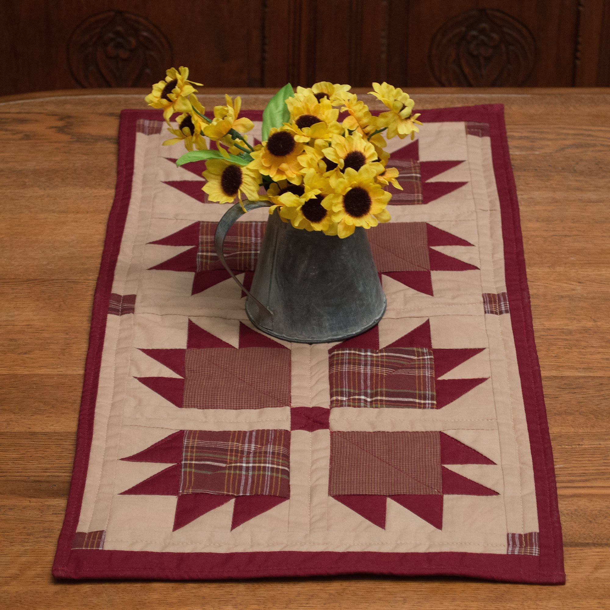 Burgundy Bear's Paw Mini Runner