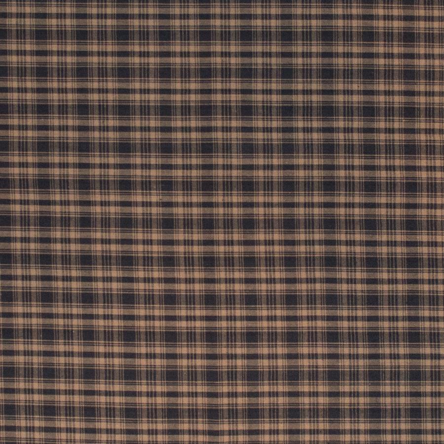 Black and Tan Plaid Valance